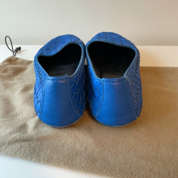 Bottega Veneta women’s intrecciato blue flats 36.5 - Picture 7 of 9